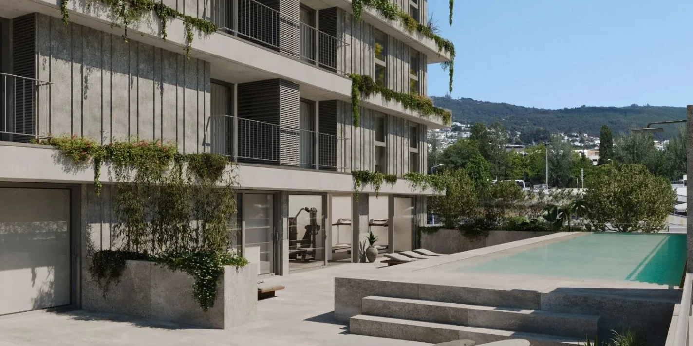 GN/02360 Apartamento T1 Novo Condomínio Fechado Piscina São Vitor Braga