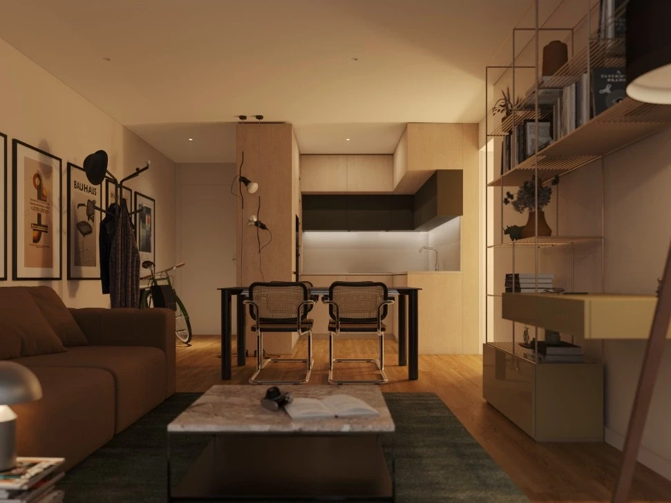 GN/02397 Apartamento T1 Novo Último Piso Empreendimento Prestige Metro Linha Rubi Santa Marinha Vila Nova de Gaia Porto