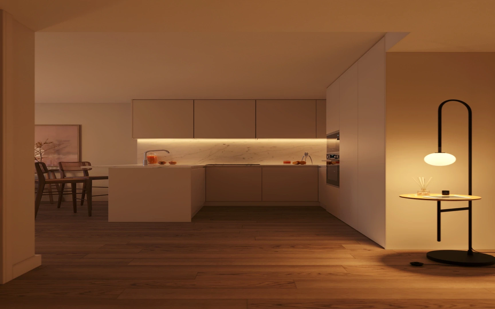 GN/02300 Apartamento T1 Evolutivo Novo Mafamude Vila Nova de Gaia Porto Cozinha Vista 2