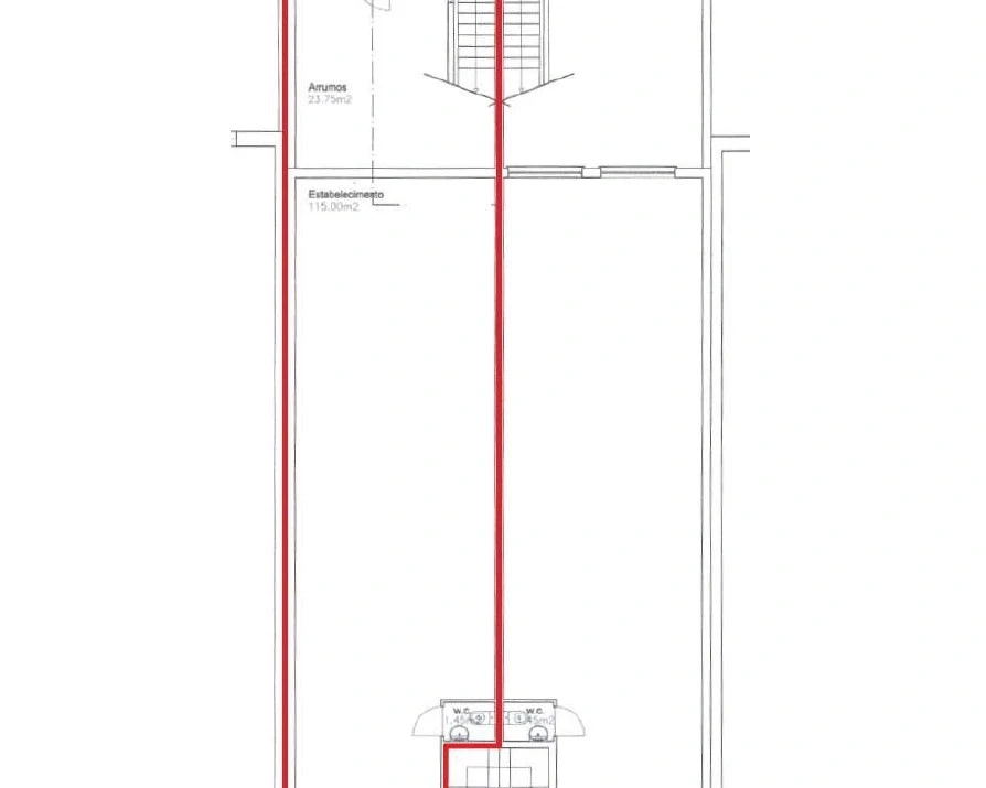 GN/02438 Espaço comercial Planta Cedofeita Porto Metro da Trindade