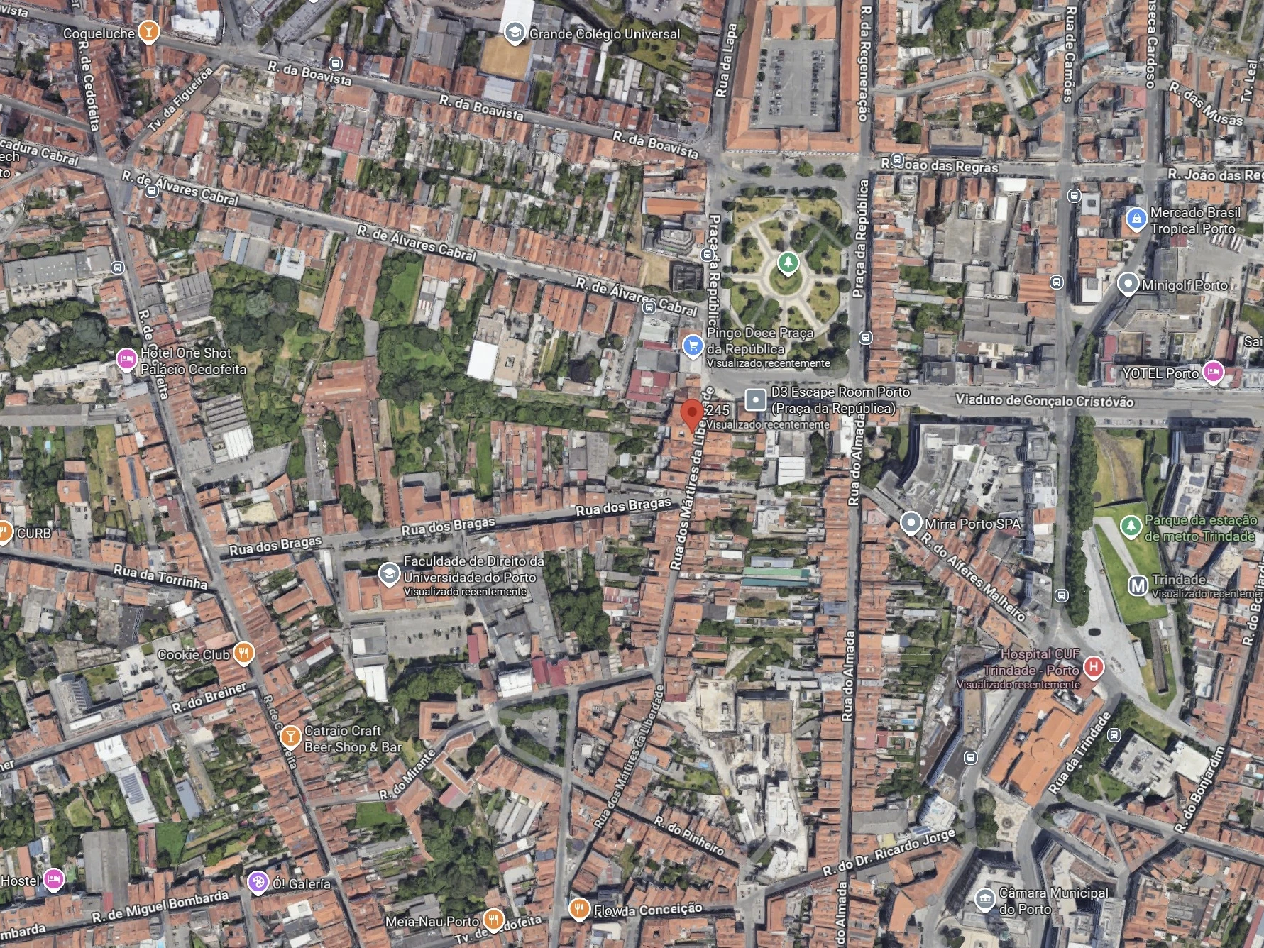 GN/02439 Espaço comercial Vista Aérea Cedofeita Metro Trindade Porto