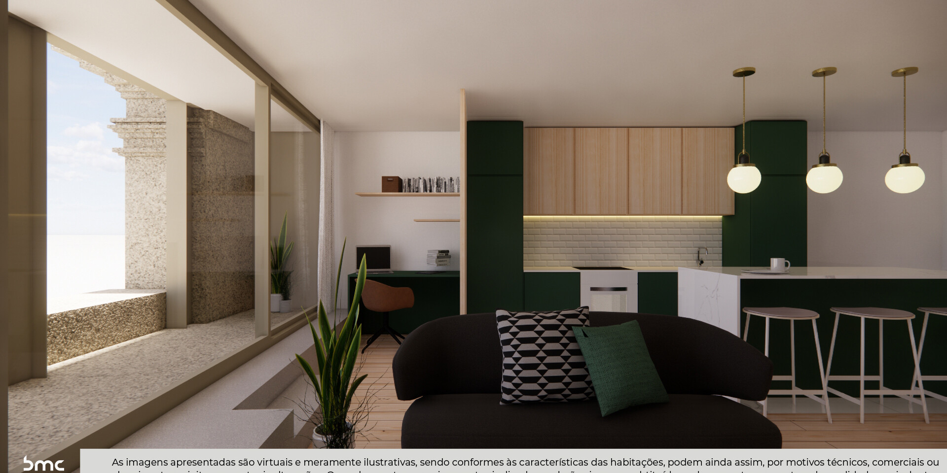 Apartamento T2 Casa da Campanuda Leça da Palmeira sala 3