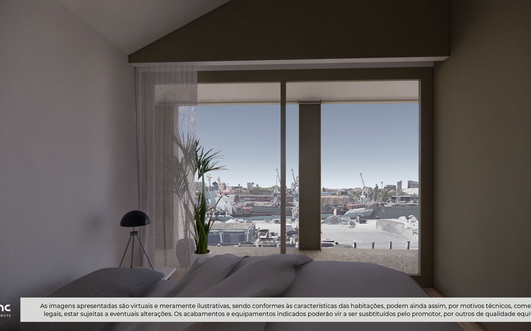 Apartamento T2 Casa da Campanuda Leça da Palmeira quarto 2