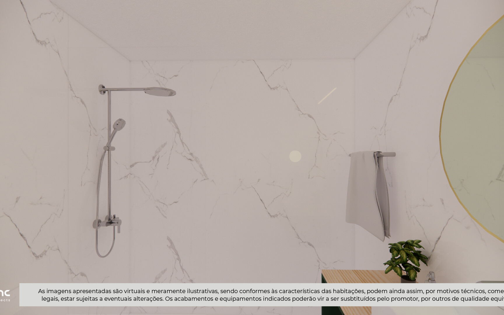Apartamento T2 Casa da Campanuda Leça da Palmeira casa de banho