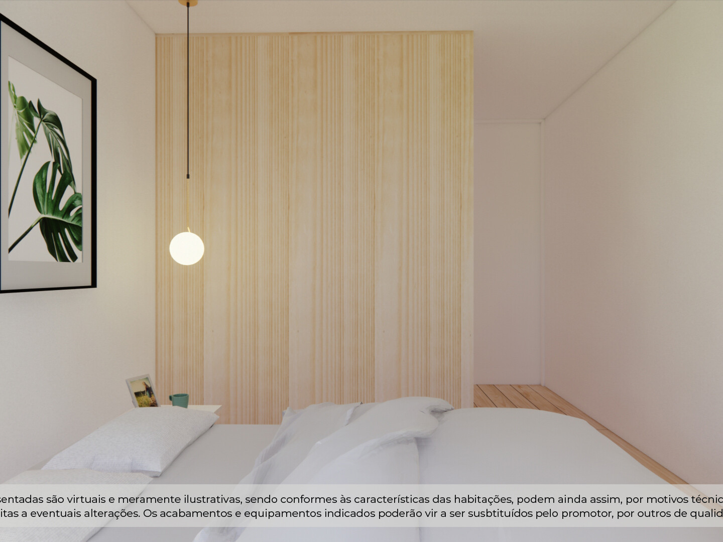 Apartamento T2 Casa da Campanuda Leça da Palmeira quarto